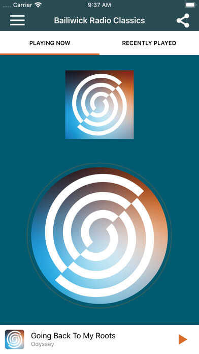 Emulate iPhone app Bailiwick Radio Classics using MyAndroid