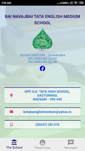 Run android online APK BAI NAVAJBAI TATA ENGLISH MEDIUM SCHOOL from MyAndroid or emulate BAI NAVAJBAI TATA ENGLISH MEDIUM SCHOOL using MyAndroid