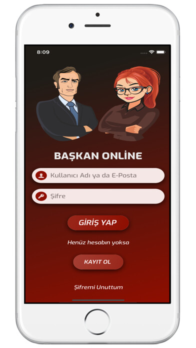 Emulate iPhone app Başkan Online using MyAndroid