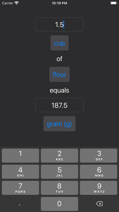 Emulate iPhone app Baking Converter using MyAndroid Emulate iPhone app Baking Converter using MyAndroid