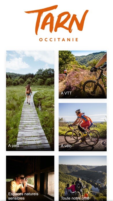 Emulate iPhone app Balades Randos Tarn using MyAndroid