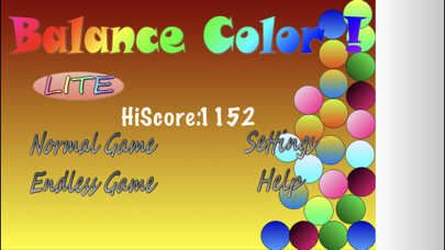 Emulate iPhone app Balance Color Balls! Lite using MyAndroid