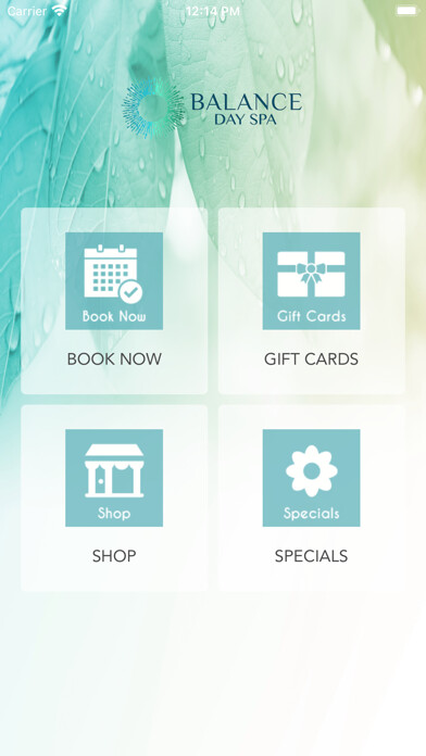 Emulate iPhone app Balance Day Spa using MyAndroid