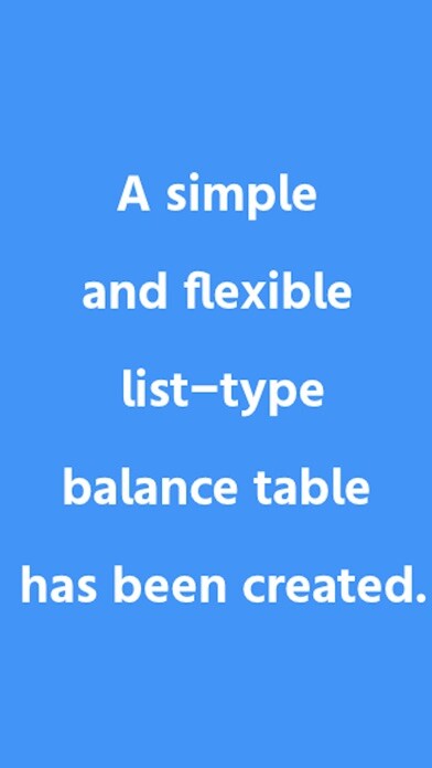 Emulate iPhone app Balance List using MyAndroid