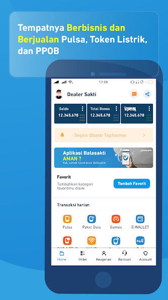 Run android online APK Bala Sakti - Master Dealer Pulsa PPOB Chipsakti from MyAndroid or emulate Bala Sakti - Master Dealer Pulsa PPOB Chipsakti using MyAndroid