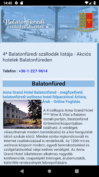 Run android online APK Balatonfüredi szállodák hotele from MyAndroid or emulate Balatonfüredi szállodák hotele using MyAndroid Run android online APK Balatonfüredi szállodák hotele from MyAndroid or emulate Balatonfüredi szállodák hotele using MyAndroid