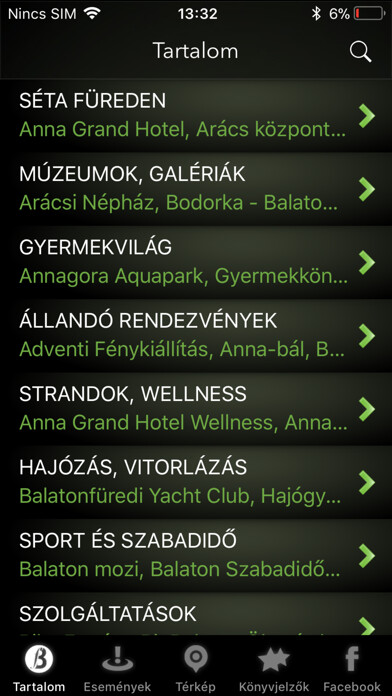 Emulate iPhone app Balatonfüred using MyAndroid