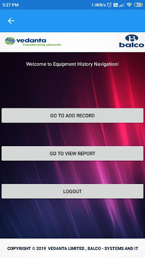 Run android online APK Balco PTM Equipment History from MyAndroid or emulate Balco PTM Equipment History using MyAndroid