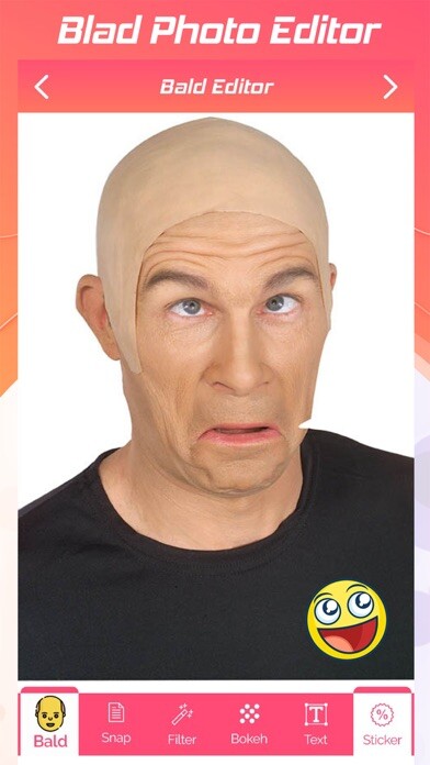 Emulate iPhone app Bald photo Editor using MyAndroid Emulate iPhone app Bald photo Editor using MyAndroid