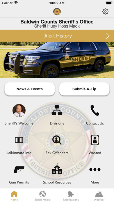Emulate iPhone app Baldwin County Sheriff AL using MyAndroid Emulate iPhone app Baldwin County Sheriff AL using MyAndroid