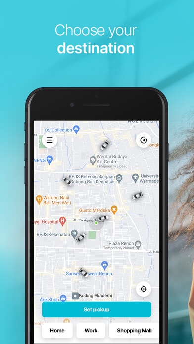 Emulate iPhone app BaliCab Bali Transfer & Tour using MyAndroid