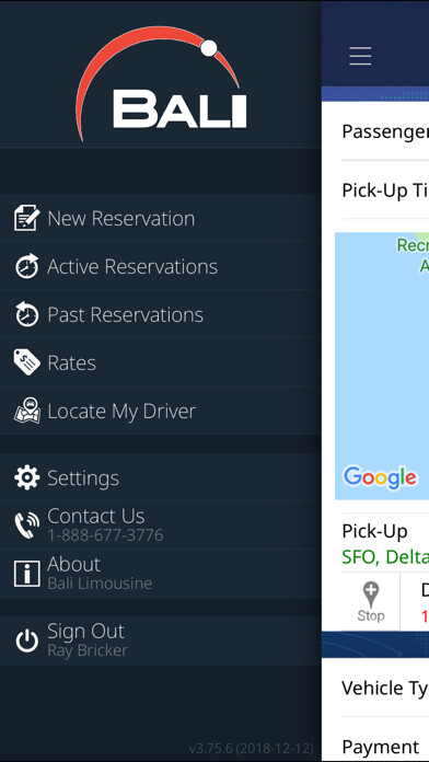 Emulate iPhone app Bali Limousines, Inc. using MyAndroid Emulate iPhone app Bali Limousines, Inc. using MyAndroid