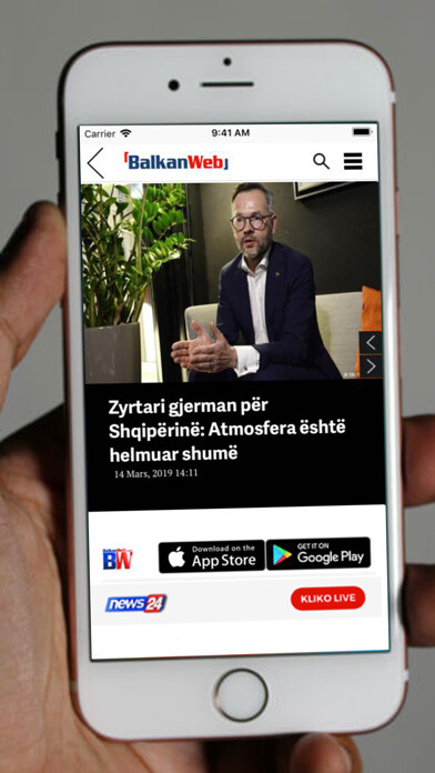 Emulate iPhone app BalkanWeb App using MyAndroid