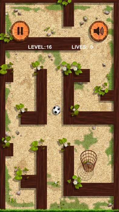 Emulate iPhone app Ball and basket. Ball and wall using MyAndroid