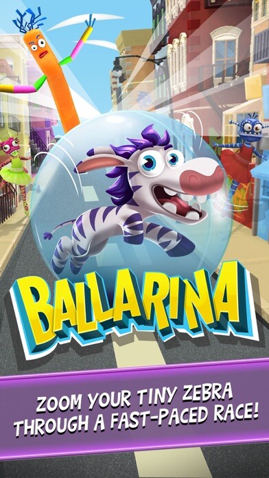 Emulate iPhone app Ballarina - a GAME SHAKERS App using MyAndroid