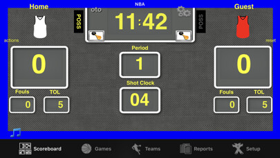 Emulate iPhone app Ballers Basketball Scoreboard using MyAndroid