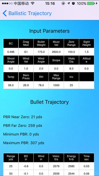 Emulate iPhone app Ballistic Calculator - Range Finder, Trajectory using MyAndroid Emulate iPhone app Ballistic Calculator - Range Finder, Trajectory using MyAndroid