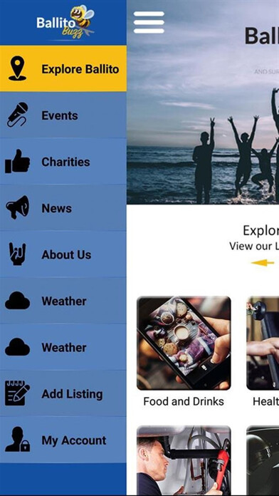 Emulate iPhone app Ballito Buzz using MyAndroid
