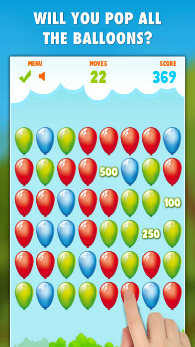 Emulate iPhone app Balloons Pop Mania using MyAndroid