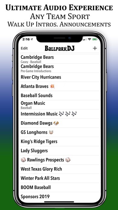 Emulate iPhone app BallparkDJ Walkout Intros using MyAndroid