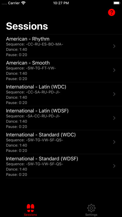 Emulate iPhone app Ballroom Competition Trainer L using MyAndroid
