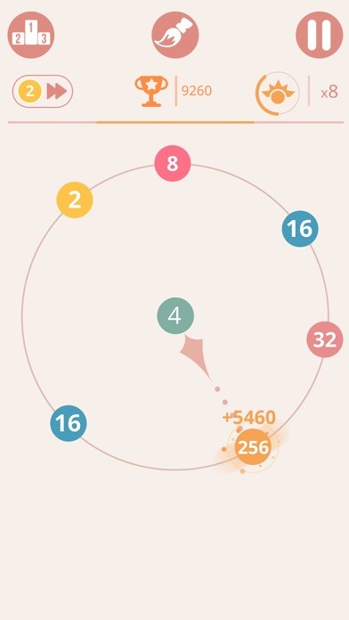 Emulate iPhone app Balls Numbers Match ! using MyAndroid
