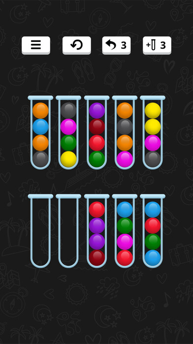 Emulate iPhone app Ball Sort Fun using MyAndroid