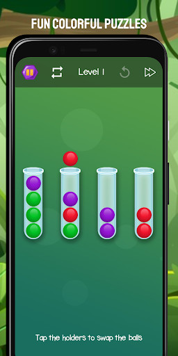 Run android online APK Ball Sort - Super Color Sort Puzzle from MyAndroid or emulate Ball Sort - Super Color Sort Puzzle using MyAndroid