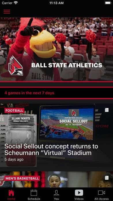Emulate iPhone app Ball State Athletics using MyAndroid Emulate iPhone app Ball State Athletics using MyAndroid