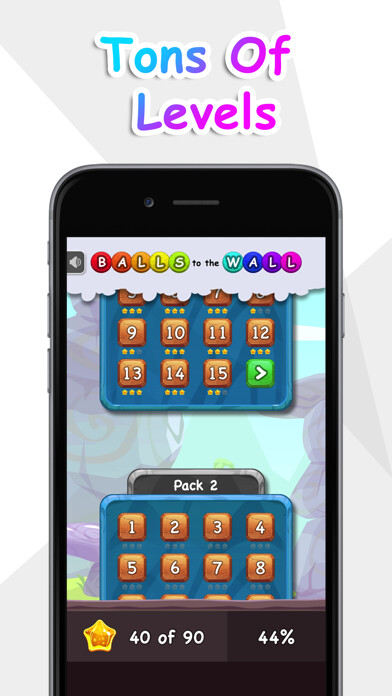 Emulate iPhone app Balls to the Wall - Slide Game using MyAndroid