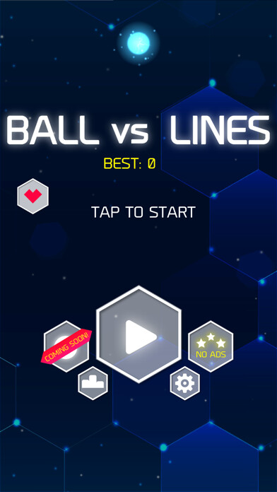 Emulate iPhone app Ball vs Lines! using MyAndroid