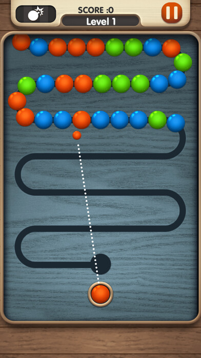 Emulate iPhone app Ballz - Blast! using MyAndroid