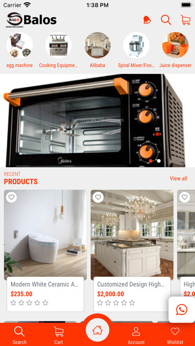 Emulate iPhone app Balos Kitchen Equipments using MyAndroid Emulate iPhone app Balos Kitchen Equipments using MyAndroid