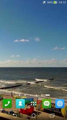 Emulate Android APK Baltic Beach Live Wallpaper