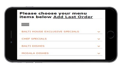 Emulate iPhone app Balti House Weymouth using MyAndroid Emulate iPhone app Balti House Weymouth using MyAndroid