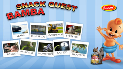 Emulate iPhone app Bamba Snack Quest using MyAndroid