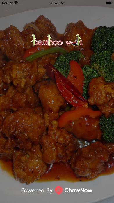 Emulate iPhone app Bamboo Wok Manvel using MyAndroid