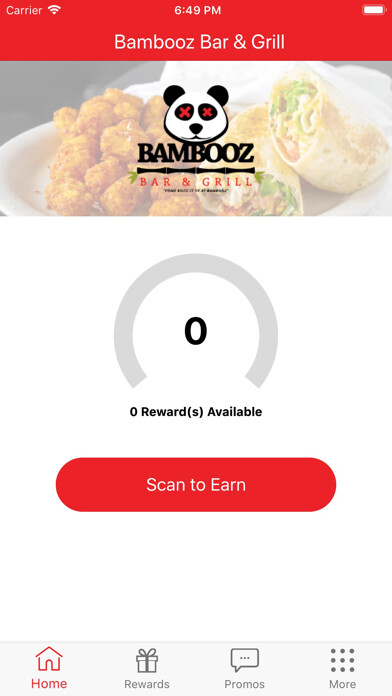 Emulate iPhone app Bambooz Bar & Grill using MyAndroid