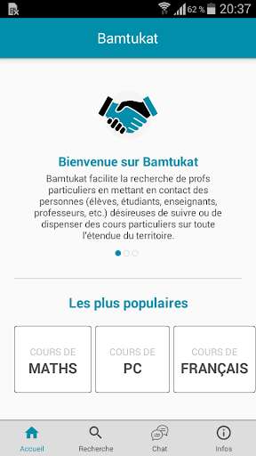 Run android online APK Bamtukat, Cours particuliers - Soutien scolaire from MyAndroid or emulate Bamtukat, Cours particuliers - Soutien scolaire using MyAndroid Run android online APK Bamtukat, Cours particuliers - Soutien scolaire from MyAndroid or emulate Bamtukat, Cours particuliers - Soutien scolaire using MyAndroid