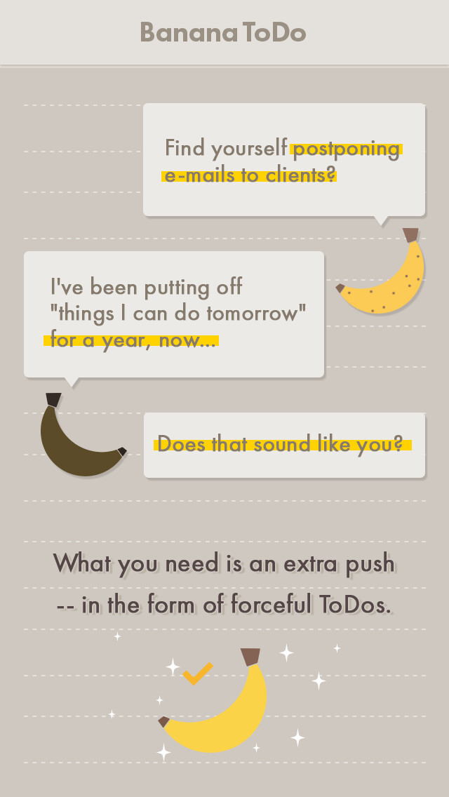 Emulate iPhone app BananaToDo using MyAndroid
