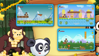 Emulate iPhone app Banana Zoo Adventure Kong - Animal running  game for kids using MyAndroid