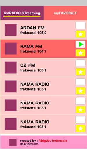 Emulate Android APK Bandung Radio Streaming