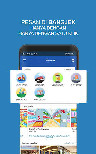Run android online APK Bang Jek - Ojek Online, Taksi Online, Delivery from MyAndroid or emulate Bang Jek - Ojek Online, Taksi Online, Delivery using MyAndroid
