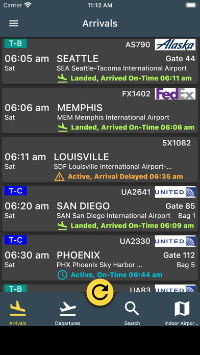 Emulate iPhone app Bangkok Suvarnabhumi Airport using MyAndroid
