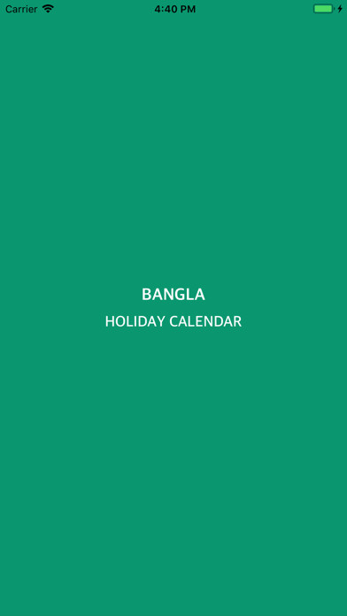 Emulate iPhone app Bangla Holiday Calendar using MyAndroid Emulate iPhone app Bangla Holiday Calendar using MyAndroid