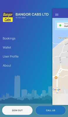 Emulate Android APK Bangor Cabs