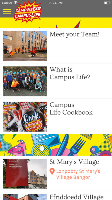 Emulate iPhone app Bangor University Campus Life using MyAndroid