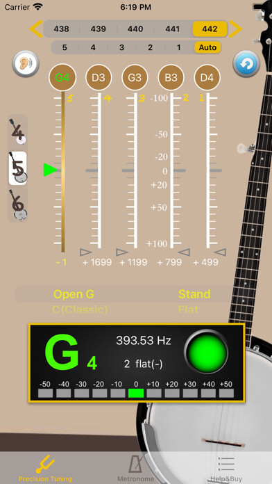 Emulate iPhone app BanjoTuner - Tuner for Banjo using MyAndroid Emulate iPhone app BanjoTuner - Tuner for Banjo using MyAndroid