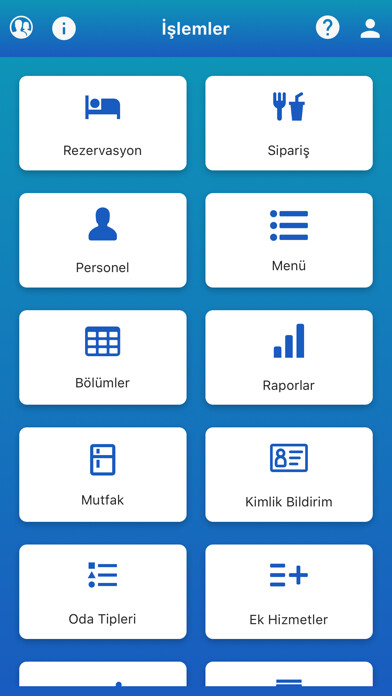Emulate iPhone app İBA Otel Yönetim Sistemi using MyAndroid