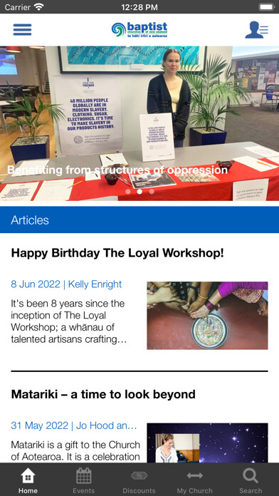 Emulate iPhone app Baptist NZ using MyAndroid Emulate iPhone app Baptist NZ using MyAndroid